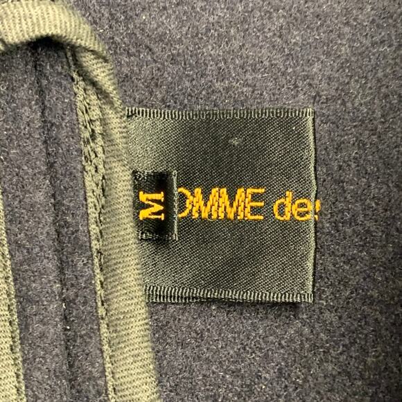 M Navy Wool Blend Unstructured Shawl Collar Open Front Jacket - Picture 4 of 7